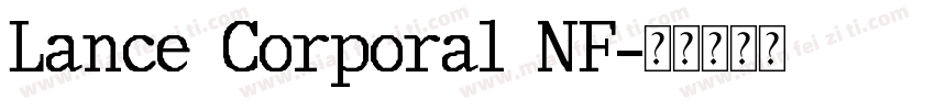 Lance Corporal NF字体转换